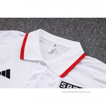 Conjunto Polo del Sao Paulo 2023-2024 Blanco
