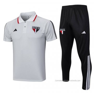 Conjunto Polo del Sao Paulo 2023-2024 Gris Conjunto Polo del Sao Paulo 2023-2024 Gris