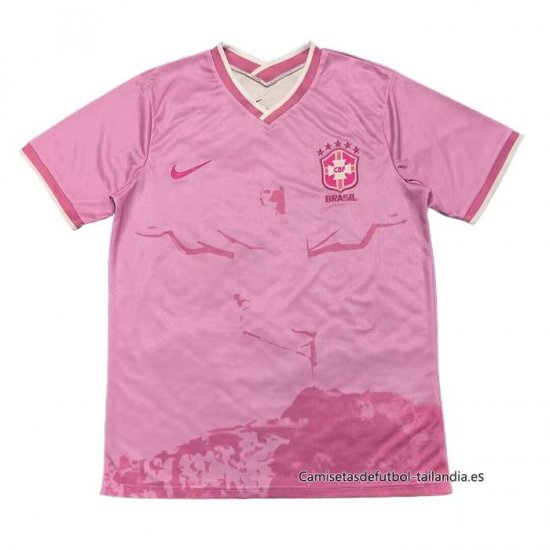 Tailandia Camiseta Brasil Special 2025-2026 Rosa - Haga un click en la imagen para cerrar