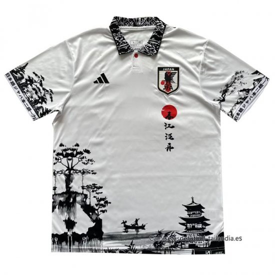 Tailandia Camiseta Japon Anime 2024-2025 Negro y Blanco - Haga un click en la imagen para cerrar