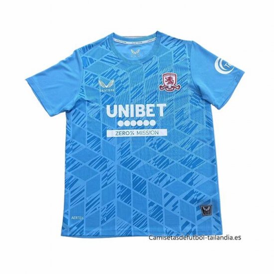 Tailandia Camiseta Middlesbrough Portero 2025-2026 Azul - Haga un click en la imagen para cerrar