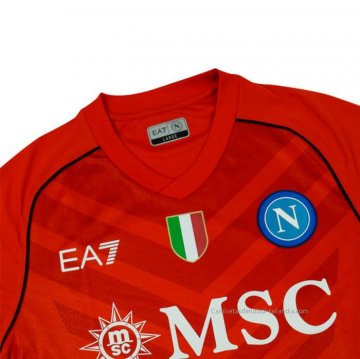 Tailandia Camiseta Napoli Portero 2023-2024 Naranja