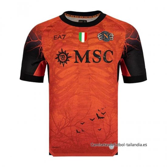 Tailandia Camiseta Napoli Portero Halloween 2025-2026 Naranja - Haga un click en la imagen para cerrar