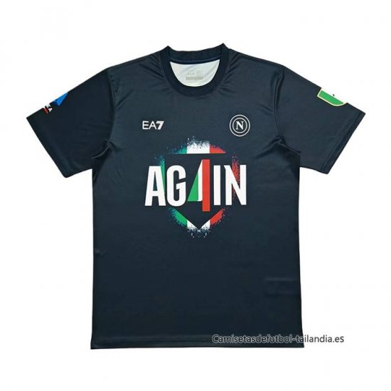 Tailandia Camiseta Napoli Special 2025-2026 Negro - Haga un click en la imagen para cerrar