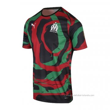 Tailandia Camiseta Olympique Marsella OM Africa 2021 Negro Verde Rojo Tailandia Camiseta Olympique Marsella OM Africa 2021 Negro Verde Rojo