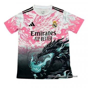 Tailandia Camiseta Real Madrid Dragon 2025-2026 Rosa Negro