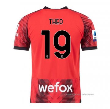 1ª Camiseta AC Milan Jugador Theo 2023-2024 1ª Camiseta AC Milan Jugador Theo 2023-2024