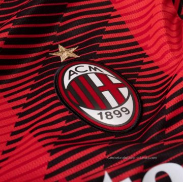 1ª Camiseta AC Milan Manga Larga 2023-2024