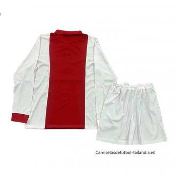 Camiseta Ajax Anniversary Manga Larga Nino 2024-2025