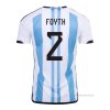 1ª Camiseta Argentina Jugador Foyth 2022