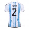 1ª Camiseta Argentina Jugador Foyth 2022
