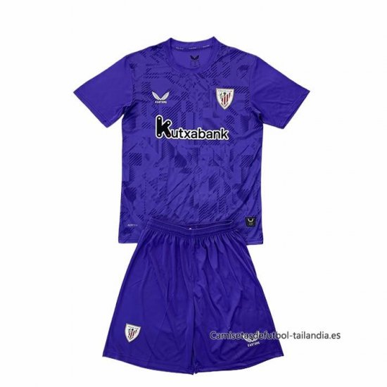 Camiseta Athletic Bilbao Porter Nino 2025-2026 Purpura - Haga un click en la imagen para cerrar