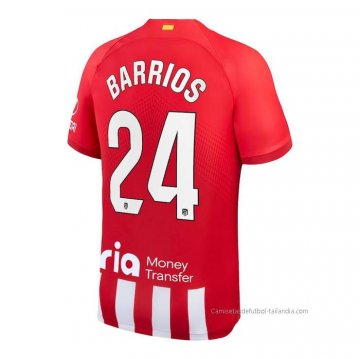 1ª Camiseta Atletico Madrid Jugador Barrios 2023-2024 1ª Camiseta Atletico Madrid Jugador Barrios 2023-2024