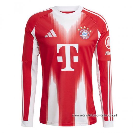 1ª Camiseta Bayern Munich Manga Larga 2025-2026 - Haga un click en la imagen para cerrar