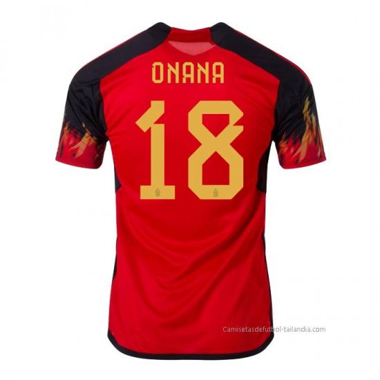 1ª Camiseta Belgica Jugador Onana 2022 - Haga un click en la imagen para cerrar