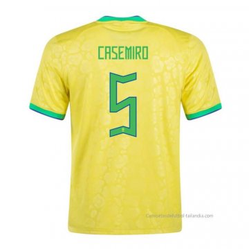 1ª Camiseta Brasil Jugador Casemiro 2022 1ª Camiseta Brasil Jugador Casemiro 2022