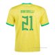 1ª Camiseta Brasil Jugador Martinelli 2022