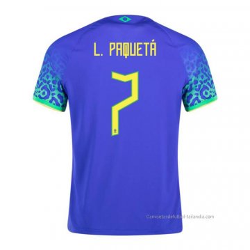 2ª Camiseta Brasil Jugador Paqueta 2022 2ª Camiseta Brasil Jugador Paqueta 2022