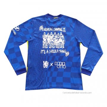 Camiseta Chelsea 42 Champions Special Manga Larga 2021-2022