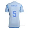 2ª Camiseta Espana Jugador Sergio 2022