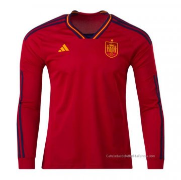 1ª Camiseta Espana Manga Larga 2022 1ª Camiseta Espana Manga Larga 2022