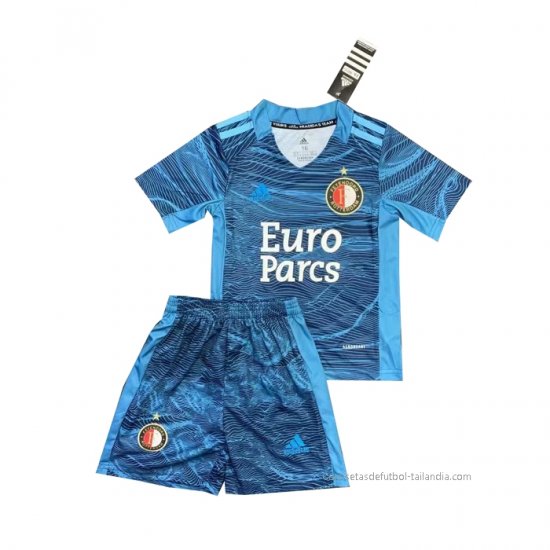 Camiseta Feyenoord Portero Nino 2021-2022 Azul - Haga un click en la imagen para cerrar