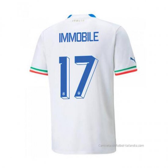 2ª Camiseta Italia Jugador Immobile 2022 - Haga un click en la imagen para cerrar