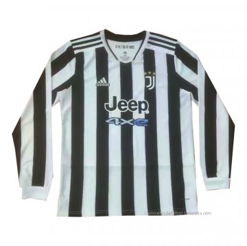 1ª Camiseta Juventus Manga Larga 2021-2022