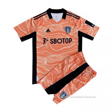 Camiseta Leeds United Portero Nino 2021-2022 Naranja Camiseta Leeds United Portero Nino 2021-2022 Naranja