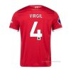 1ª Camiseta Liverpool Jugador Virgil 2023-2024