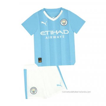 1ª Camiseta Manchester City Nino 2023-2024 1ª Camiseta Manchester City Nino 2023-2024