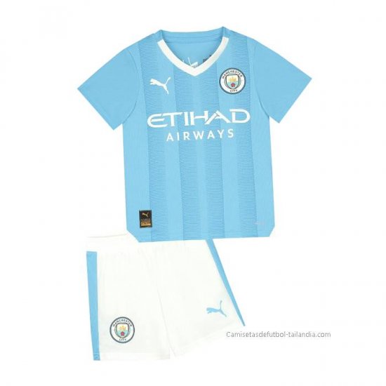 1ª Camiseta Manchester City Nino 2023-2024 - Haga un click en la imagen para cerrar