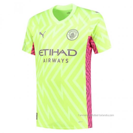 Camiseta Manchester City Portero 2023-2024 Verde - Haga un click en la imagen para cerrar