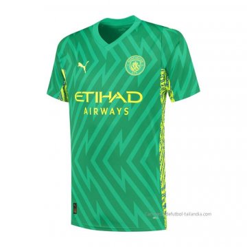 Camiseta Manchester City Portero 2023-2024 Verde Camiseta Manchester City Portero 2023-2024 Verde
