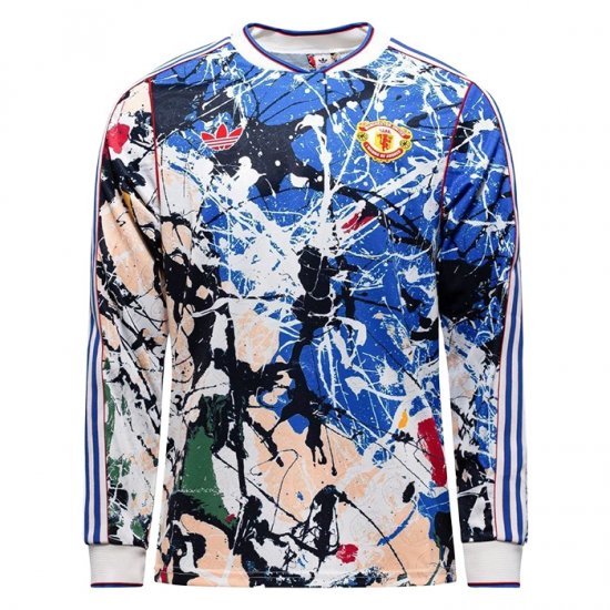 Camiseta Manchester United Special Manga Larga 2025-2026 Azul - Haga un click en la imagen para cerrar