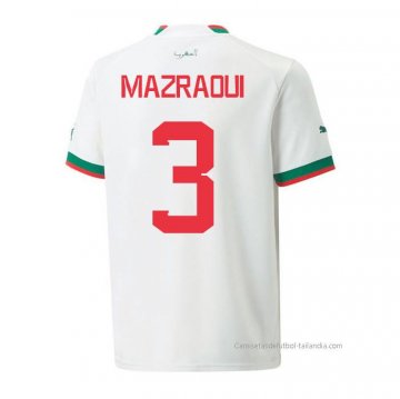 2ª Camiseta Marruecos Jugador Mazraoui 2022 2ª Camiseta Marruecos Jugador Mazraoui 2022
