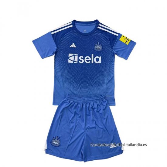 Camiseta Newcastle United Portero Nino 2025-2026 Azul - Haga un click en la imagen para cerrar