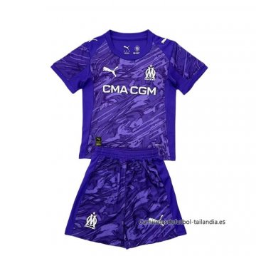 Camiseta Olympique Marsella Portero Nino 2025-2026 Purpura Camiseta Olympique Marsella Portero Nino 2025-2026 Purpura