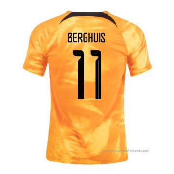 1ª Camiseta Paises Bajos Jugador Berghuis 2022 1ª Camiseta Paises Bajos Jugador Berghuis 2022