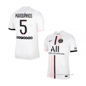 2ª Camiseta Paris Saint-Germain Jugador Marquinhos 2021-2022