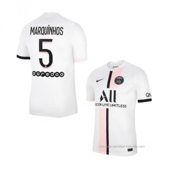 2ª Camiseta Paris Saint-Germain Jugador Marquinhos 2021-2022 - Haga un click en la imagen para cerrar