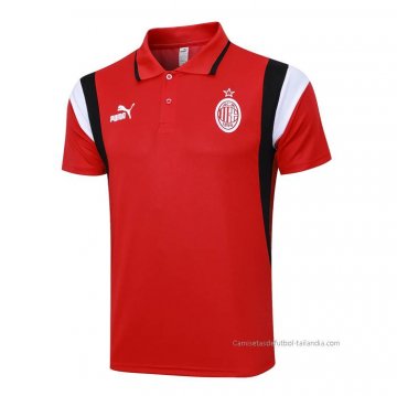 Camiseta Polo del AC Milan 2023-2024 Rojo Camiseta Polo del AC Milan 2023-2024 Rojo