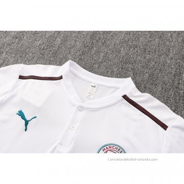 Camiseta Polo del Manchester City 2021-2022 Blanco