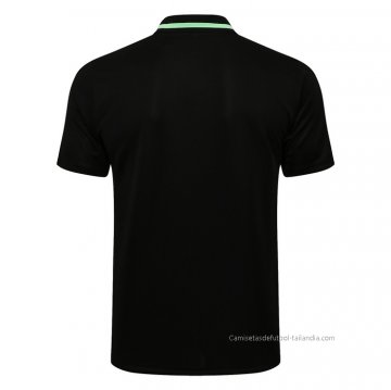 Camiseta Polo del Manchester United 2021-2022 Negro y Verde