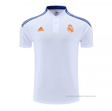 Camiseta Polo del Real Madrid 2022-2023 Blanco y Azul Camiseta Polo del Real Madrid 2022-2023 Blanco y Azul