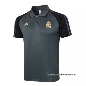 Camiseta Polo del Real Madrid 2023-2024 Gris Camiseta Polo del Real Madrid 2023-2024 Gris