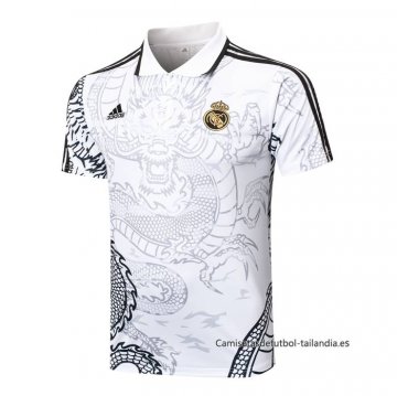 Camiseta Polo del Real Madrid Dragon 2024-2025 Blanco