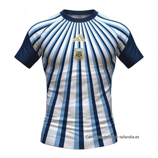 Camiseta Pre Partido del Argentina 2026 Blanco Azul - Haga un click en la imagen para cerrar