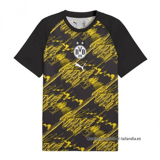 Camiseta Pre Partido del Borussia Dortmund 2026-2027 Negro Amarillo - Haga un click en la imagen para cerrar