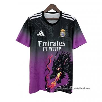 Camiseta Real Madrid Dragon 2025-2026 Purpura Camiseta Real Madrid Dragon 2025-2026 Purpura